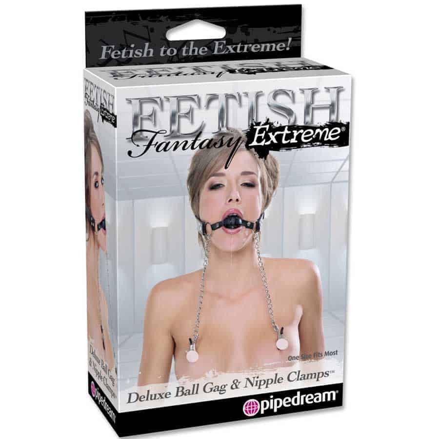 Deluxe Ballgag and Nipple Clamps - Bild 3
