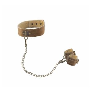 Alternative view of Leather Collar with Handcuffs