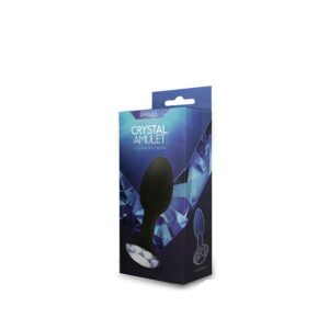 Alternative view of Crystal Amulet Silicone Buttplug - small