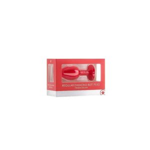 Alternative view of Diamond Buttplug - Red