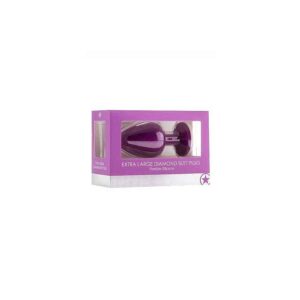 Alternative view of Diamond Buttplug, XL - purple