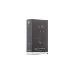 Alternative view of Leather Cock Ring - Black