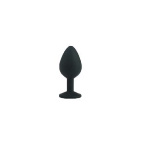 Alternative view of Diamond Buttplug, Small - Black