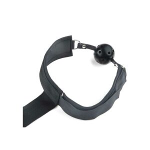 Alternative view of Gagball with Cuffs