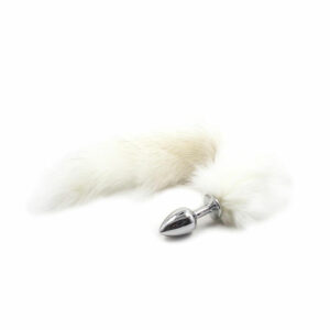 Velvet Touch Tail buttplug - white