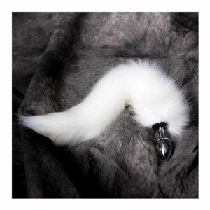 Alternative view of Velvet Touch Tail Buttplug - White