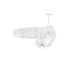 20 cm Realistic Dildo With Balls - Transparent - Bild 2