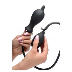 Alternative view of Dark Inflator Silicone Inflatable Plug