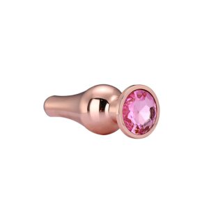 Alternative view of Gleaming Love Pleasure Plug - Rose Gold - Small