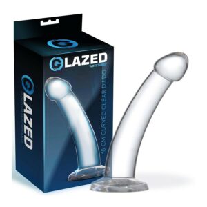 Alternative view of Glazed - Curved Crystal G-spot Dildo