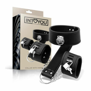 Alternative view of Collar with Handcuffs Set - Vegan Leather