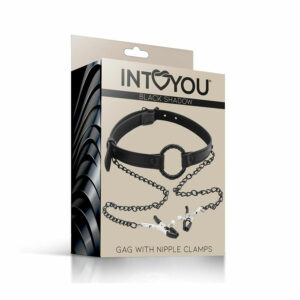 Alternative view of O Ring Gag and Nipple Clamps - Vegan
