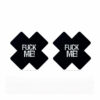 Nipple Covers Cross Black and Pink - FUCK ME - Bild 5