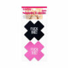 Nipple Covers Cross Black and Pink - FUCK ME - Bild 3
