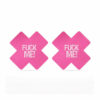 Nipple Covers Cross Black and Pink - FUCK ME - Bild 4