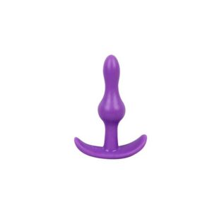 Buttplug - Anodized Purple, black jewel 34mm