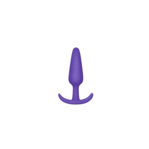 Buttplug - Anodized Purple, black jewel 34mm