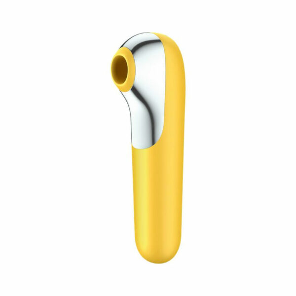 Satisfyer - Dual Love Vibe and Sucker with Air Pulse - Yellow