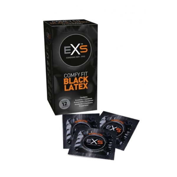 Black Latex Condoms - 12 pack